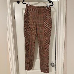 Free People Plaid Skinny Trouser Pants